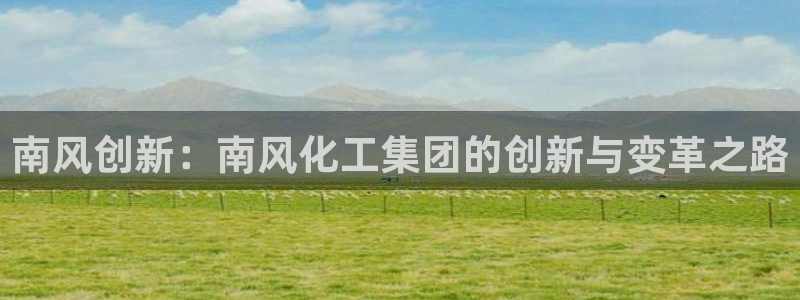 球盟会优惠码：南风创新：南风化工集团的创新与变革之路