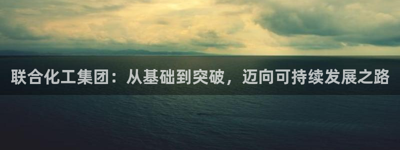 球盟会综合体育平台：联合化工集团：从基础到突破，迈向可持续发