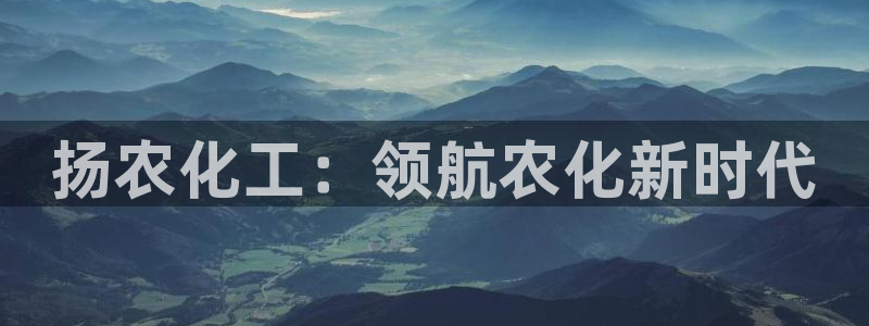 球盟会综合体育平台：扬农化工：领航农化新时代