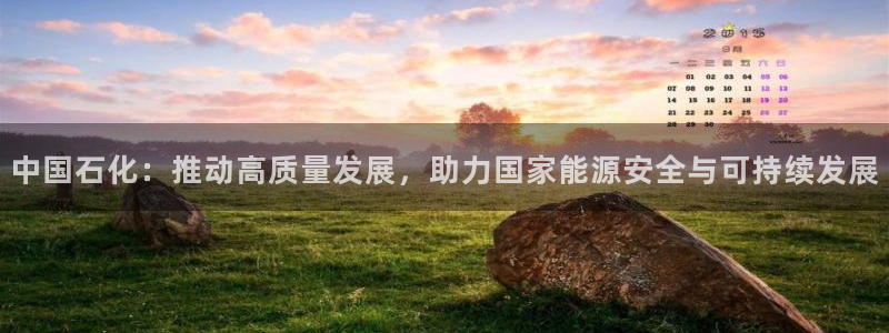 球盟会网页登录：中国石化：推动高质量发展，助力国家能源安全与