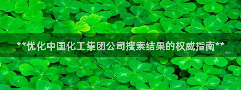 球盟会综合体育平台怎么样：**优化中国化工集团公司搜索结果的