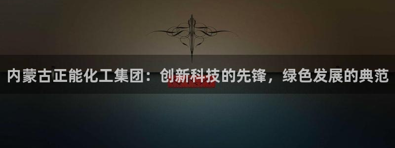 球盟会进不去：内蒙古正能化工集团：创新科技的先锋，绿色发展的